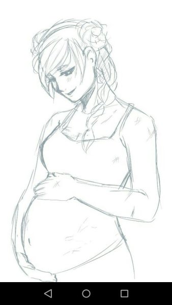 Эскиз беременной женщины