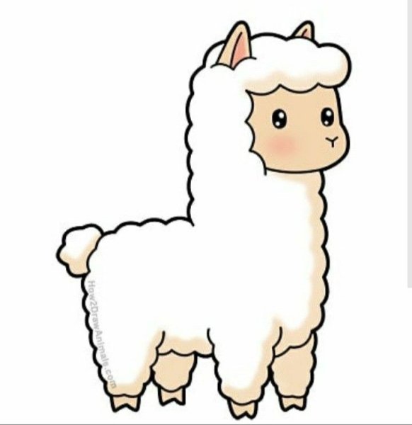 Рисование альпаки