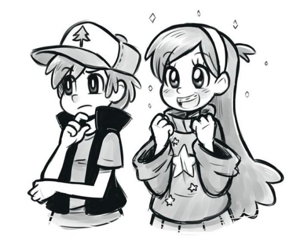 Диппер для срисовки аниме