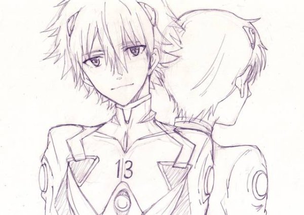 Евангелион для срисовки Каору