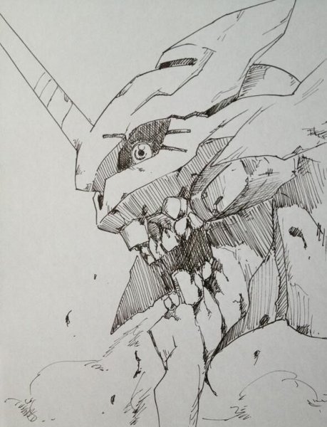 Евангелион ева 01 чб