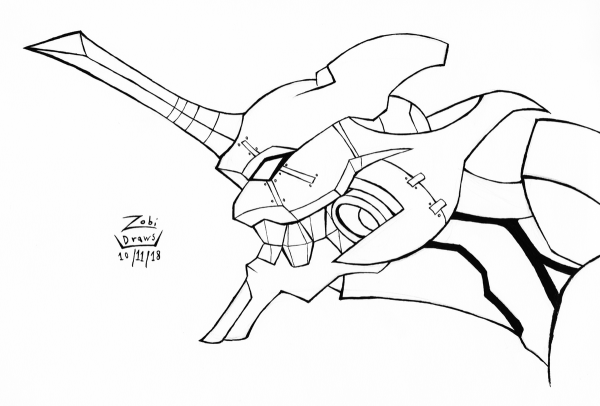 Евангелион раскраска ева 01