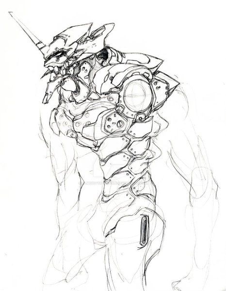 Евангелион раскраска ева 01