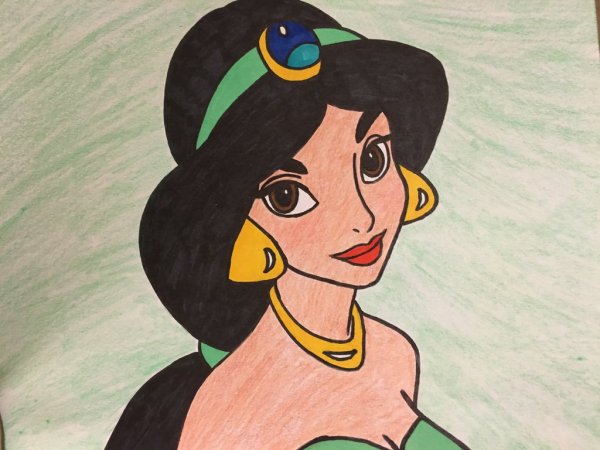 Жасмин принцесса Дисней портрет