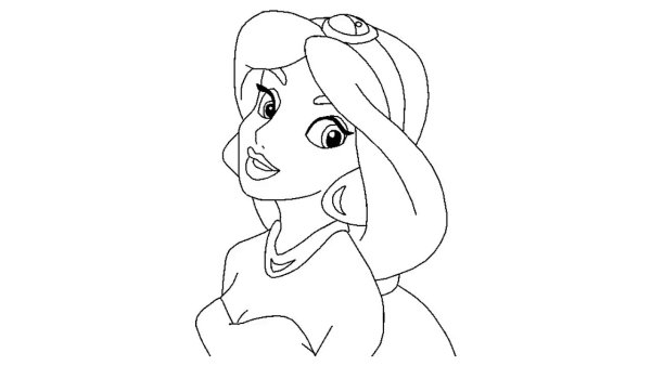 Скетч принцессы Дисней Жасмин