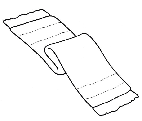 Шарф в графике