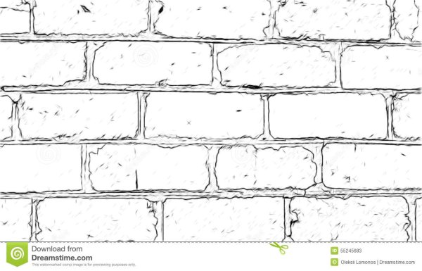 Кирпичная стена раскраска
