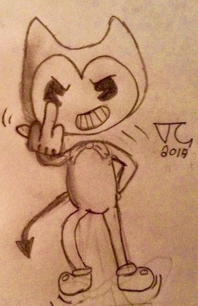 БЕНДИ рисунок карандашом