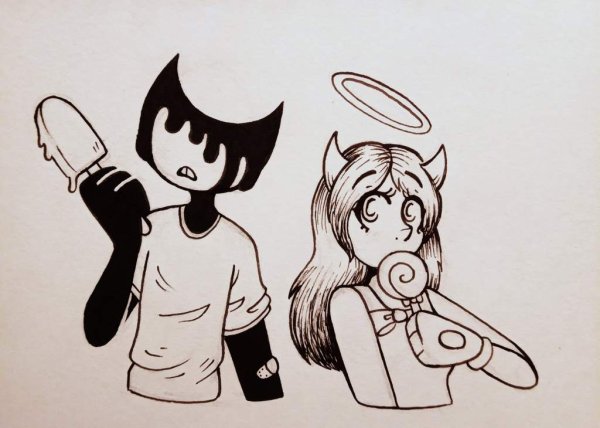 Раскраски БЕНДИ И чернильная машина БЕНДИ