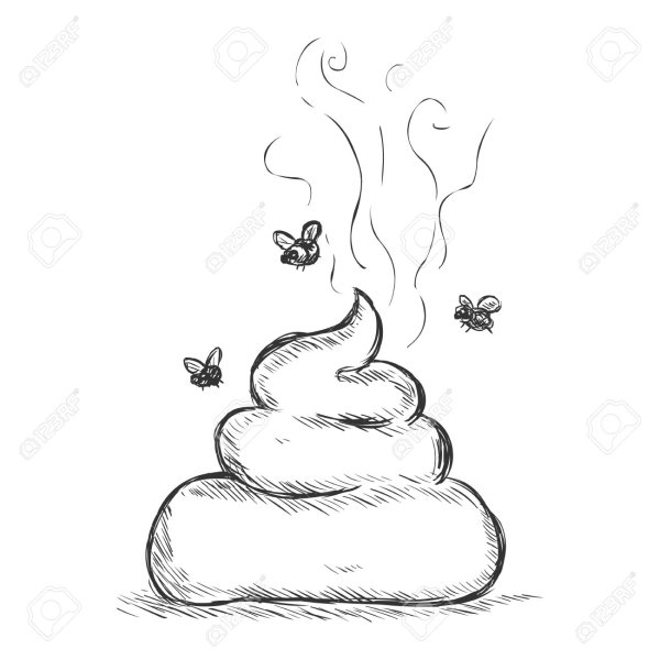 Какашка карандашом