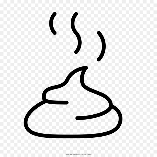 Какашка для раскрашивания