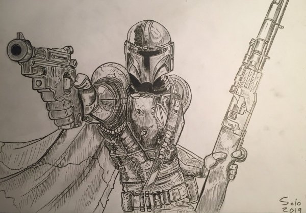 Мандалорец эскиз