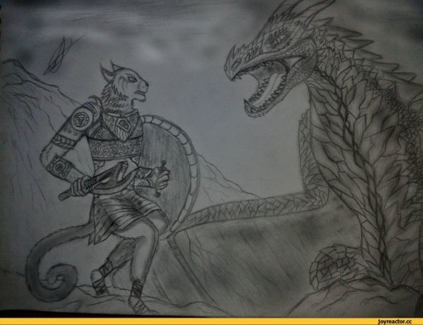 Рисунок карандашом Габара