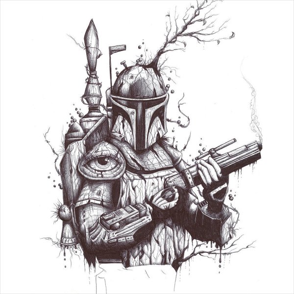 Тату Star Wars Mandalorian