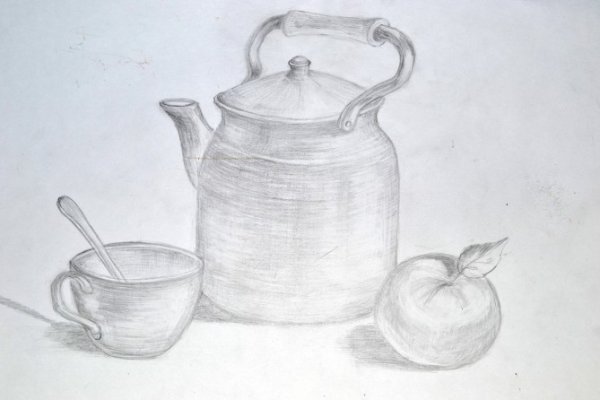 Бытовой натюрморт карандашом легко