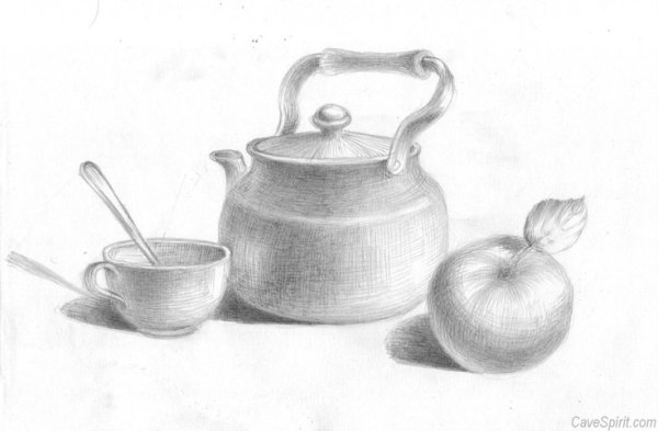 Наброски и зарисовки бытовых предметов
