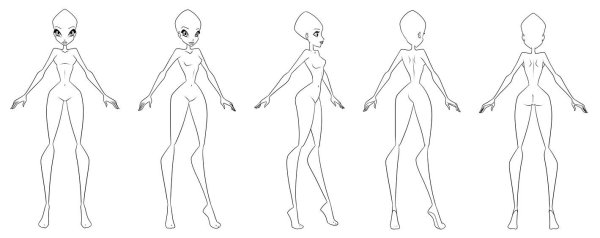 Модели для рисования одежды