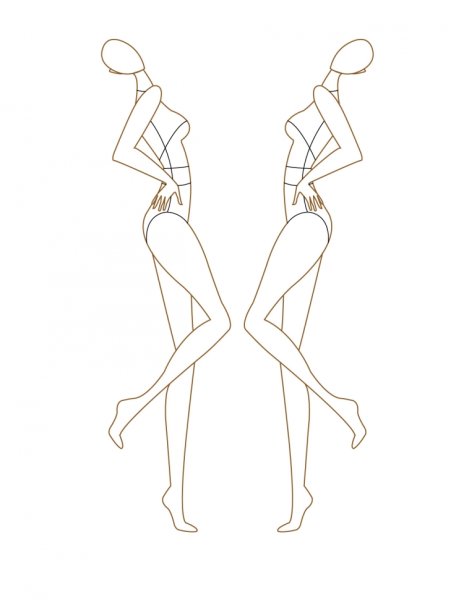 Модели для рисования одежды