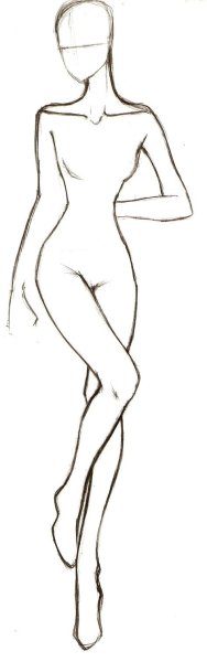 Манекен для рисования девушка