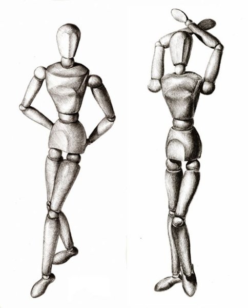 Позы для эскизов одежды