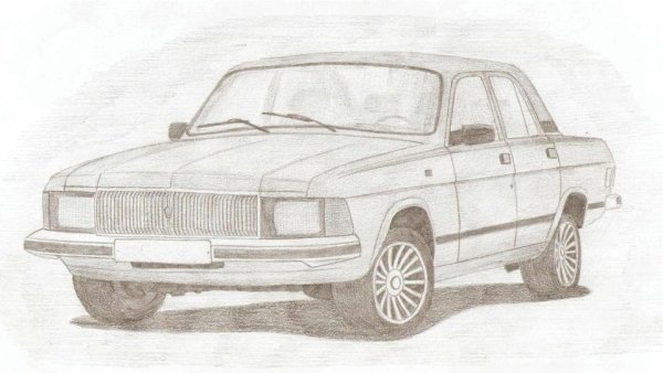 ГАЗ 3102 карандашом