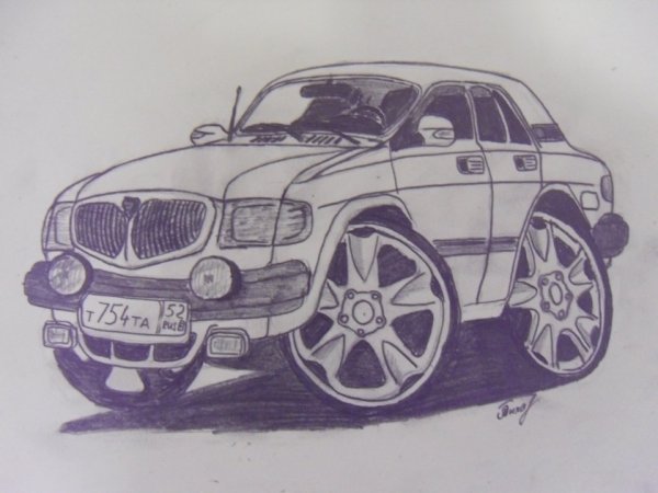 Волга 3110 рисунок