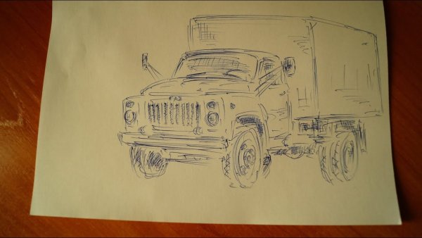 Рисунок Волга ГАЗ 24