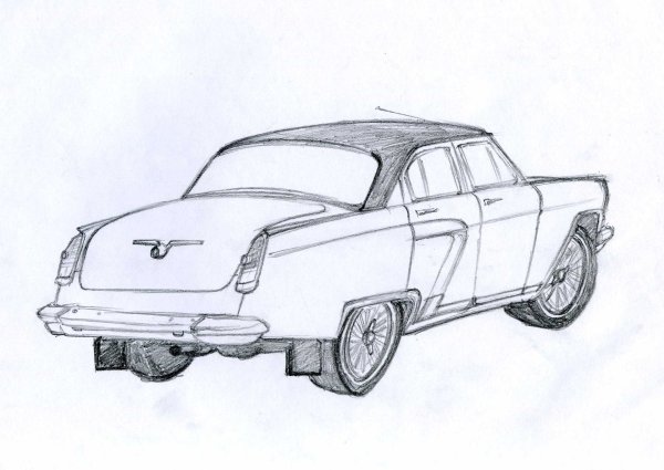 Раскраска ГАЗ Волга 31105