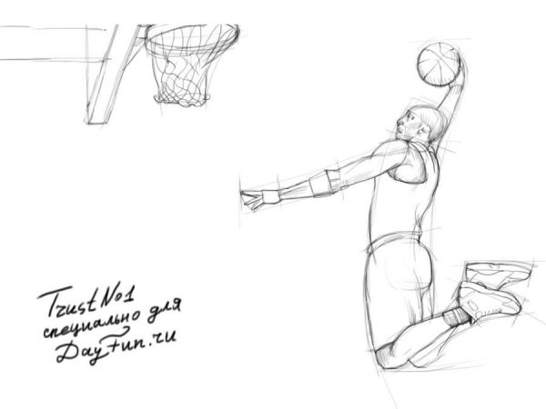 Раскраска: спортсмены