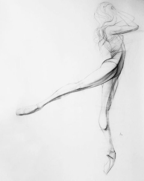 Человек в движении балерина