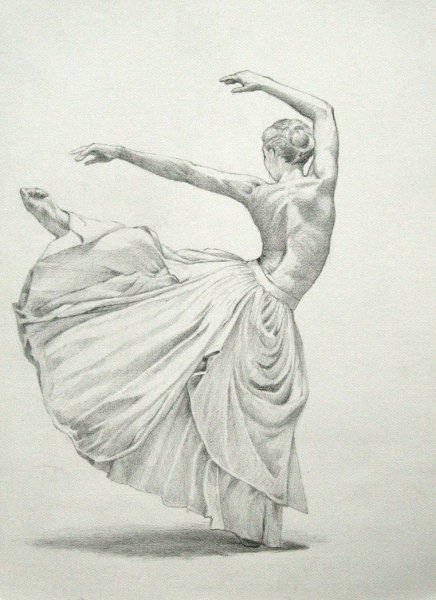Балерина рисунок