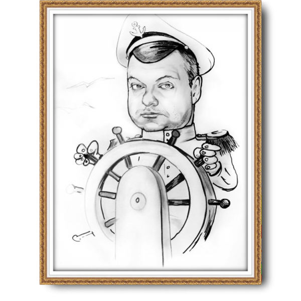 Моряк рисунок для детей карандашом