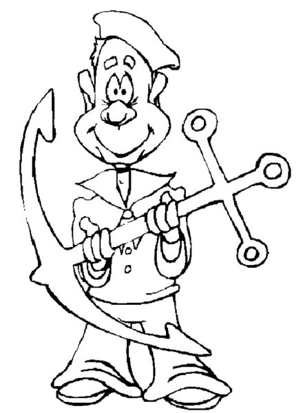 Моряк иллюстрация