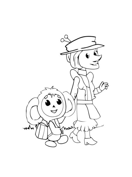 Шапокляк раскраска для детей