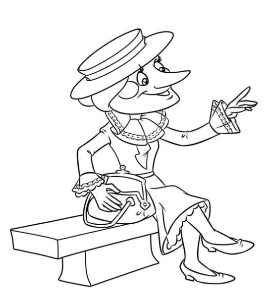 Раскраска Чебурашка и крокодил Гена для печати