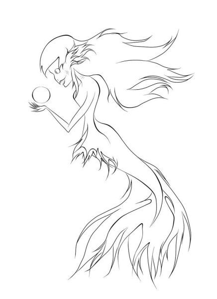 Русалочка Наброски