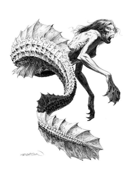 Скетчи мифических русалок