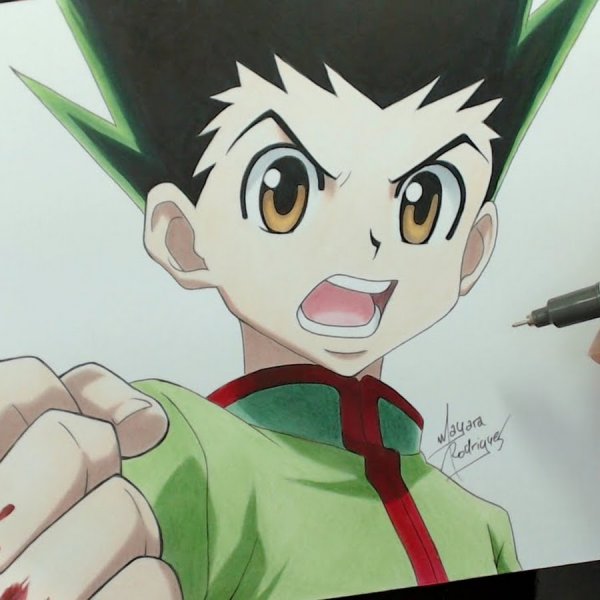 Гон Хантер х Хантер для срисовки