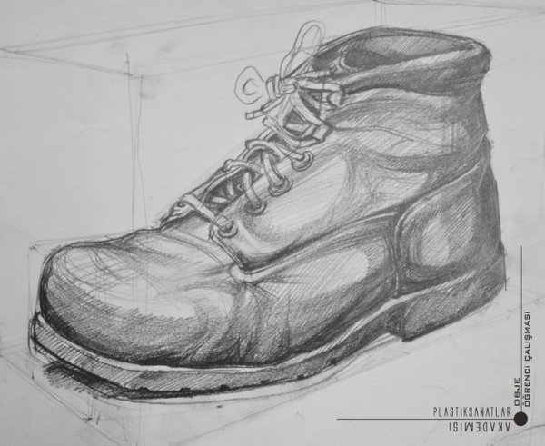 Ботинки карандашом