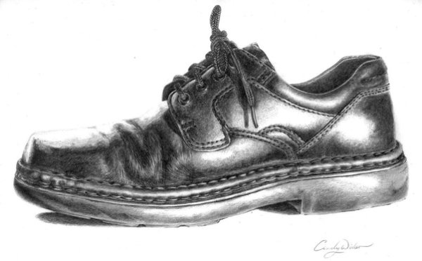 Меховая обувь карандашом