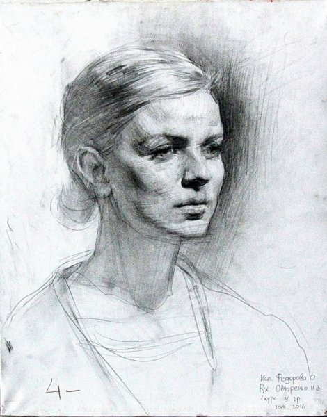 Эмма Уотсон портрет карандашом