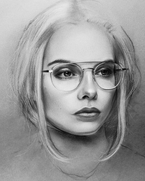 Набросок лица легкий