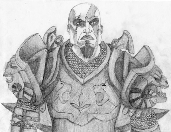 Кратос рисунок