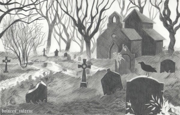 Кладбище набросок