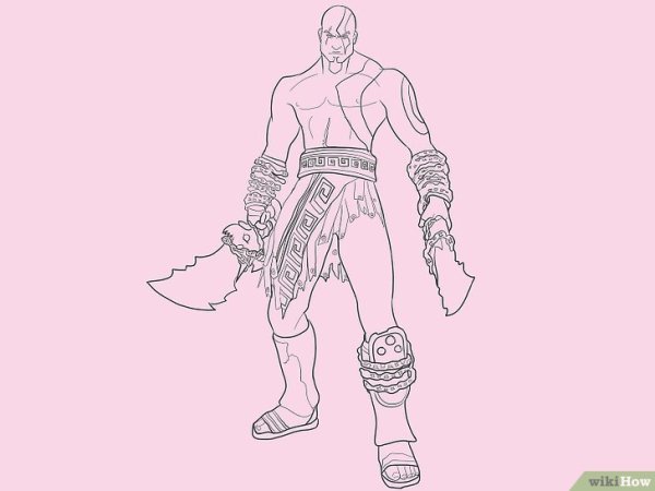 Рисунок Кратоса карандашом