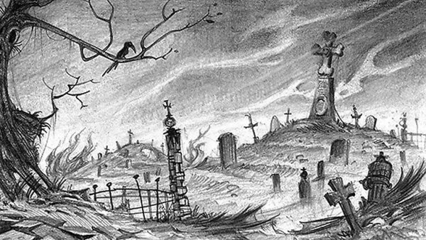 Кладбище набросок