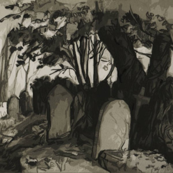 Кладбище зарисовка