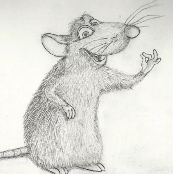 Мышка Рататуй раскраска