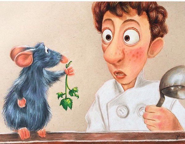 Мышка из рататуя раскраска