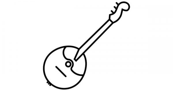 Домра раскраска для детей